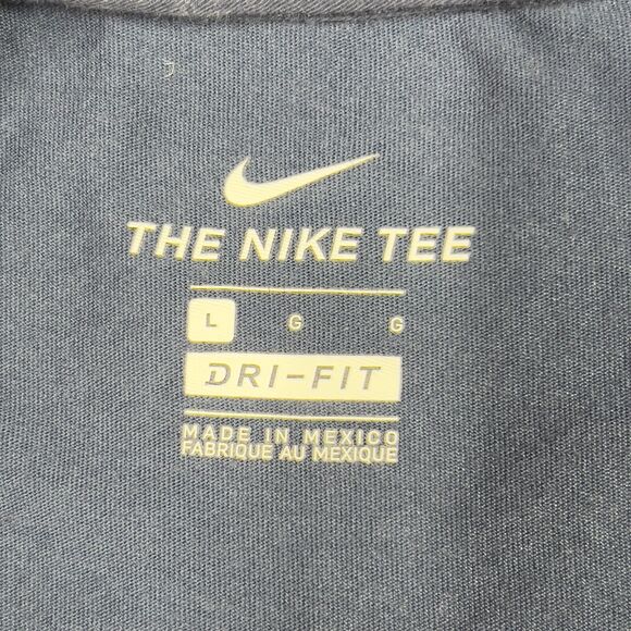 The Nike Tee DRI FIT Team USA Mens Large Short Sleeve Navy Blue Red Swoosh - Picture 2 of 12